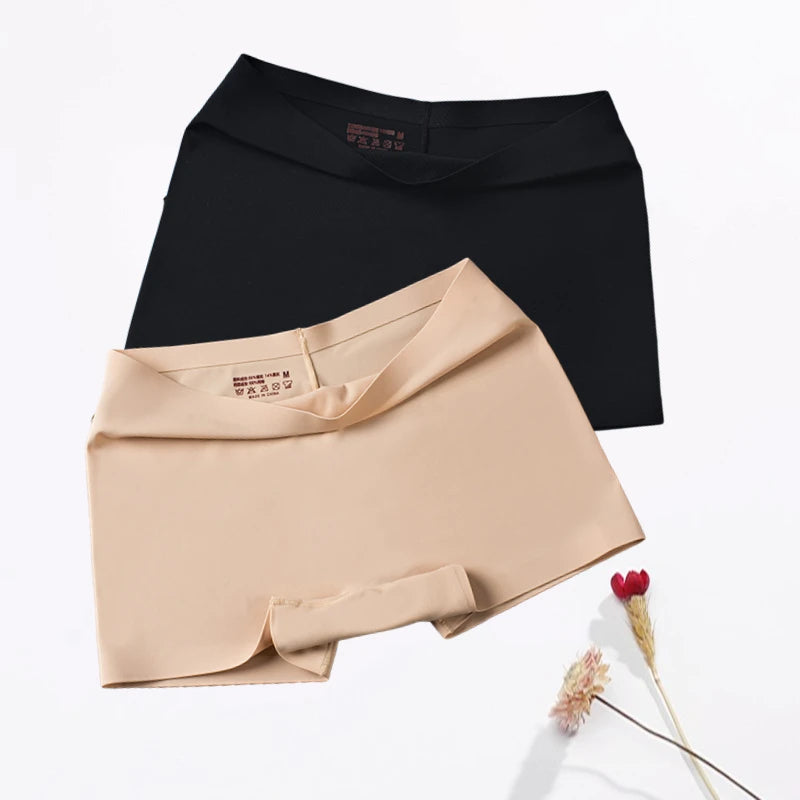 Womens Ice Silk Boyshort Underwear