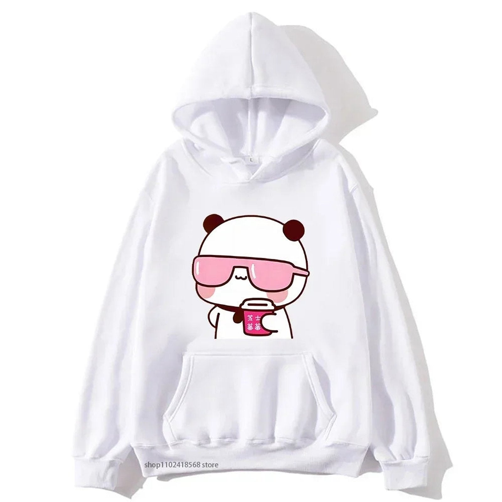 Detail of Kawaii Couple Hoodies - Bubu & Dudu Sweatshirt