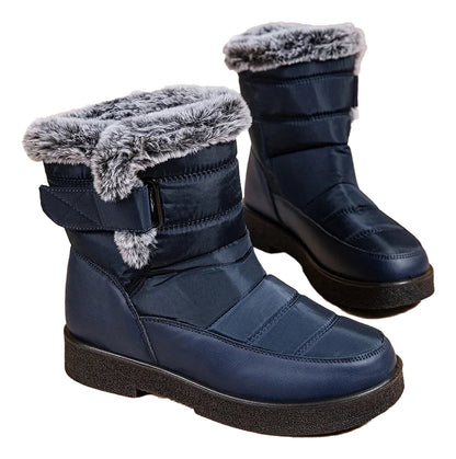 Waterproof Faux Fur Snow Boots Women