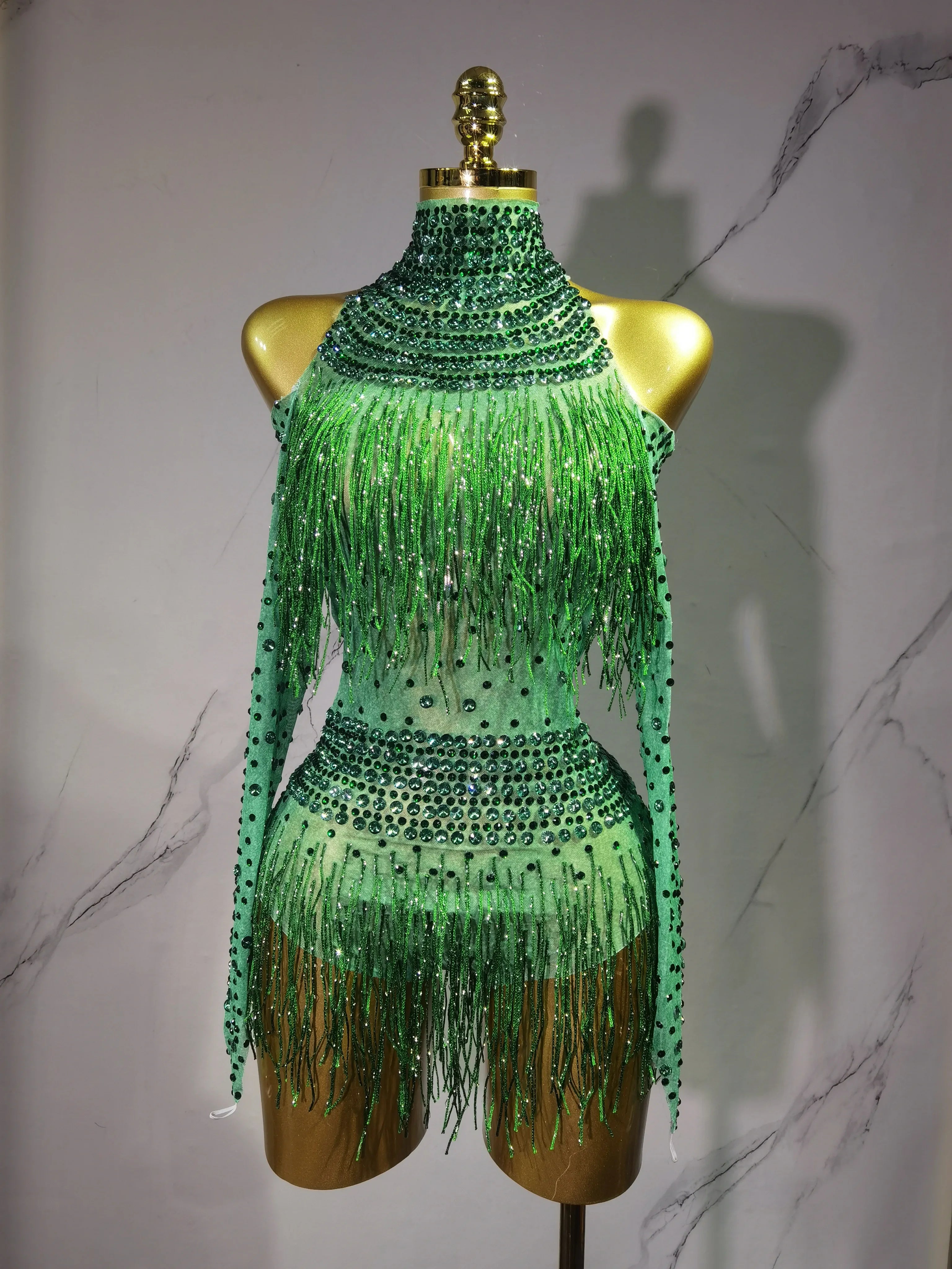 Rave Outfit with Fringe and Beading