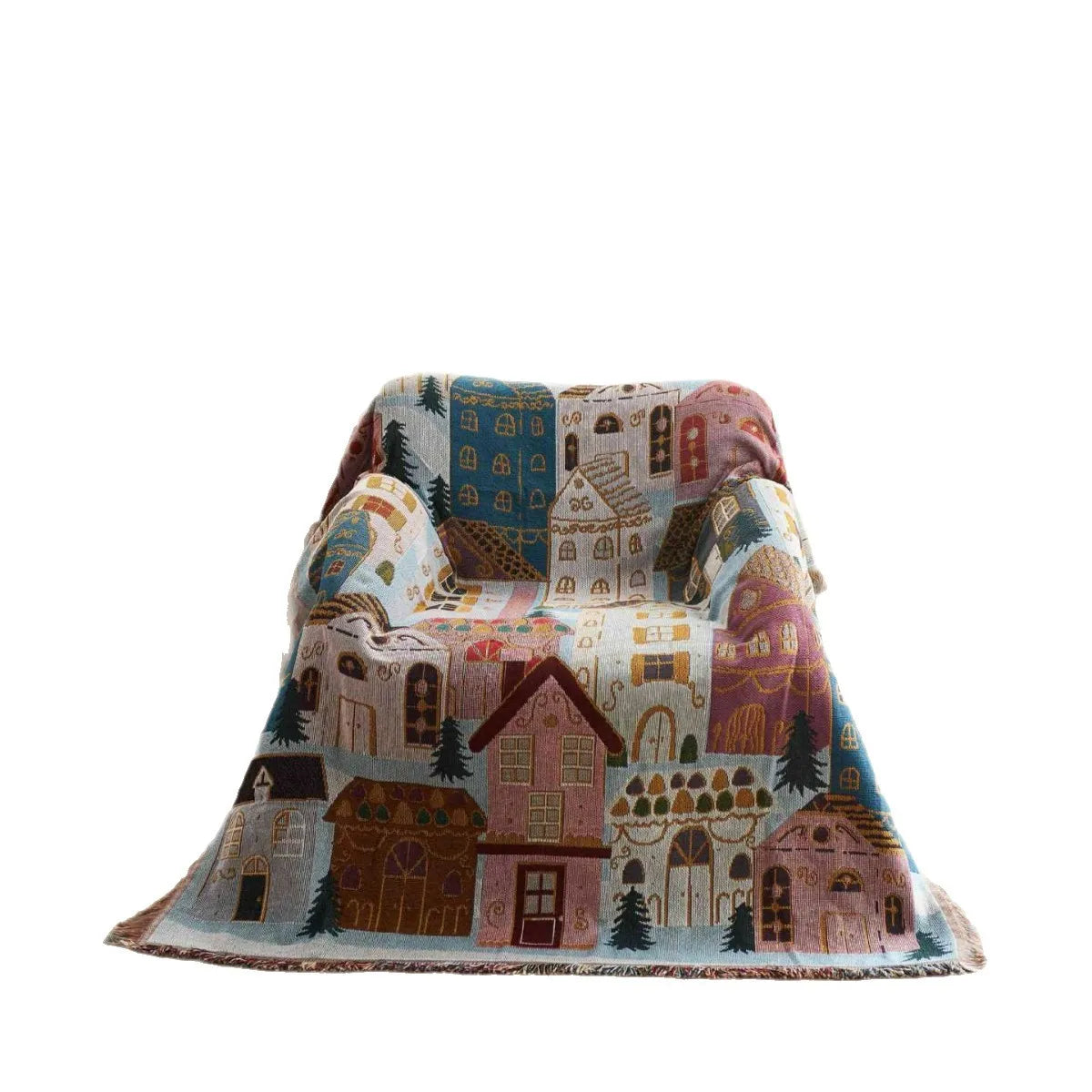 Whimsical Cottage Throw Blanket