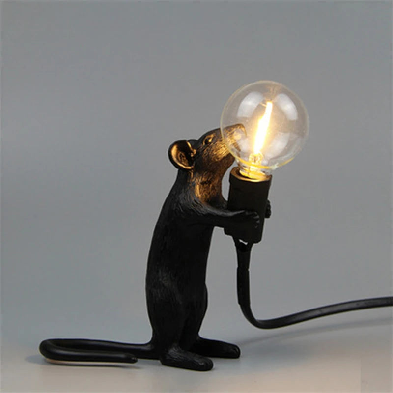 Battery LED Table Lamp - Cute Mouse Design