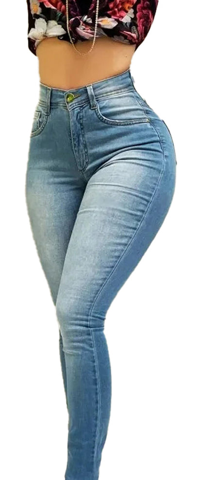 High Waist Shaping Skinny Jeans For Women