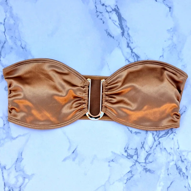 Bikini: Trendy High-Waisted Two-Piece