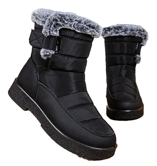 Waterproof Faux Fur Snow Boots Women