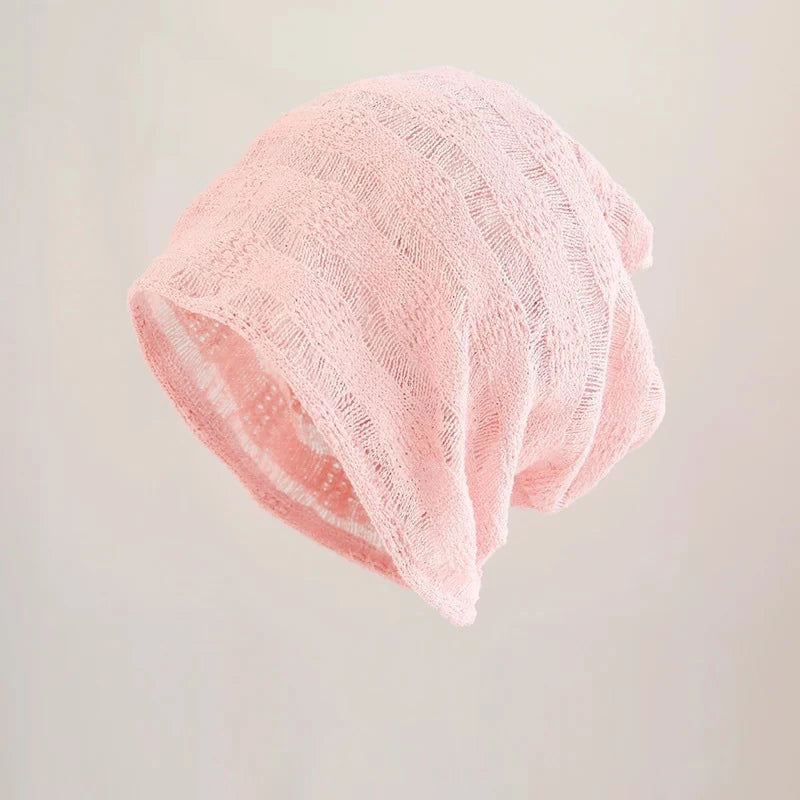 Japanese Casual Hollow Knitted Solid Color Fashionable