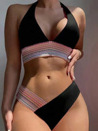 Stunning Two-Tone Bikini Set