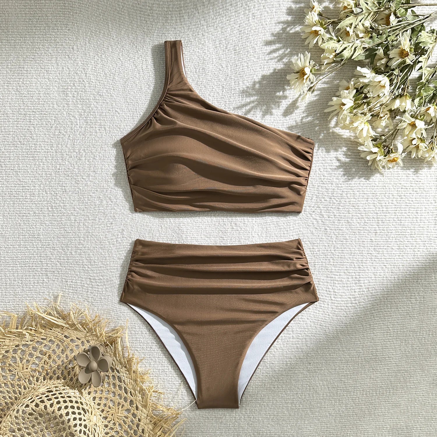 Women's Swimwear: Chic One-Shoulder Bikini