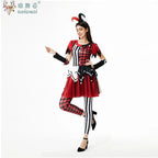 Halloween Costume: Red & Black Jester Set