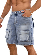 Vintage Slim Fit Stretch Denim Shorts
