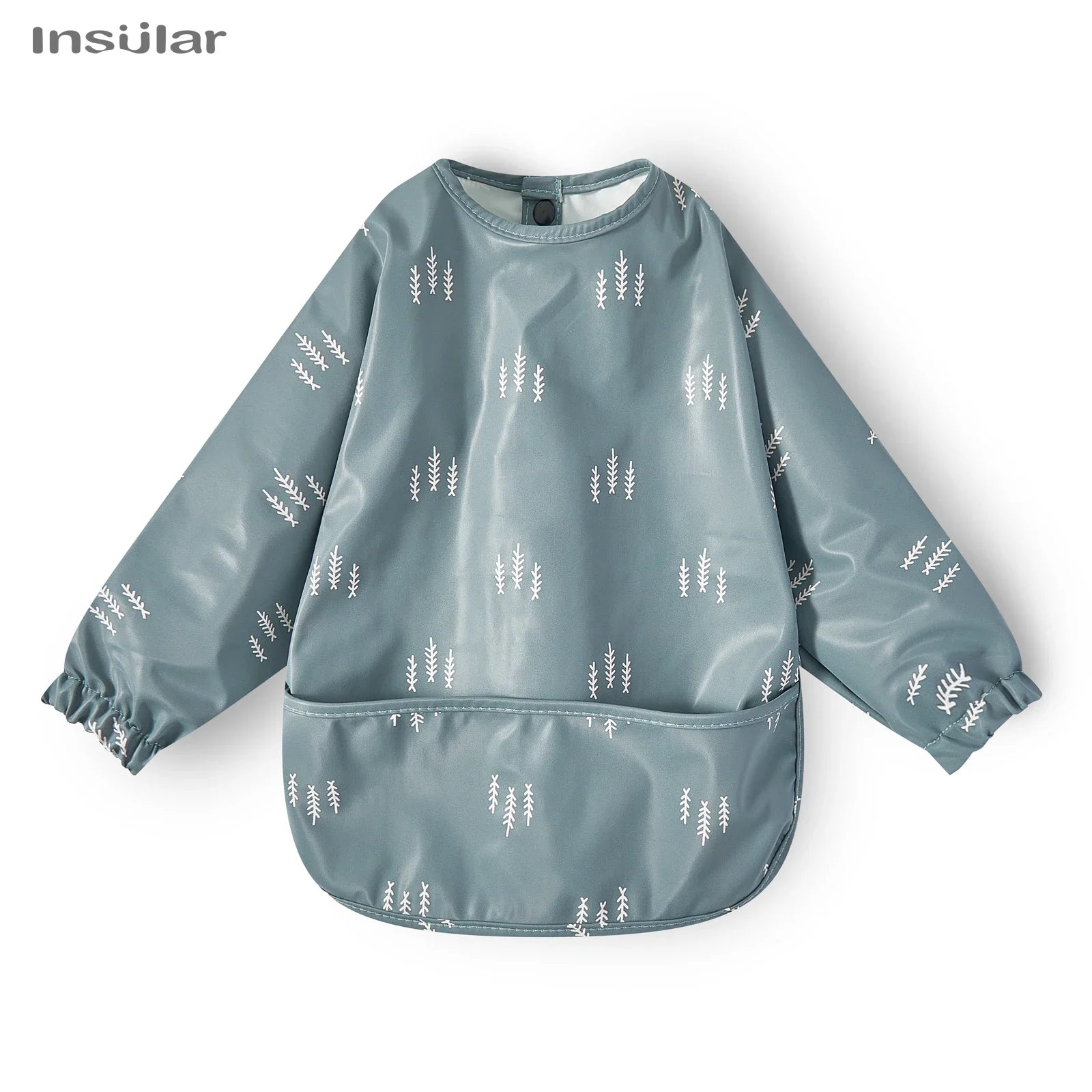 Cute Cartoon Animal Waterproof Long Sleeve Toddler Feeding Smock Bib