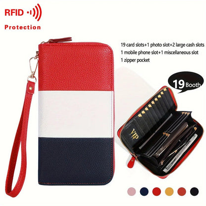 RFID Wristlet Clutch Purse For Women