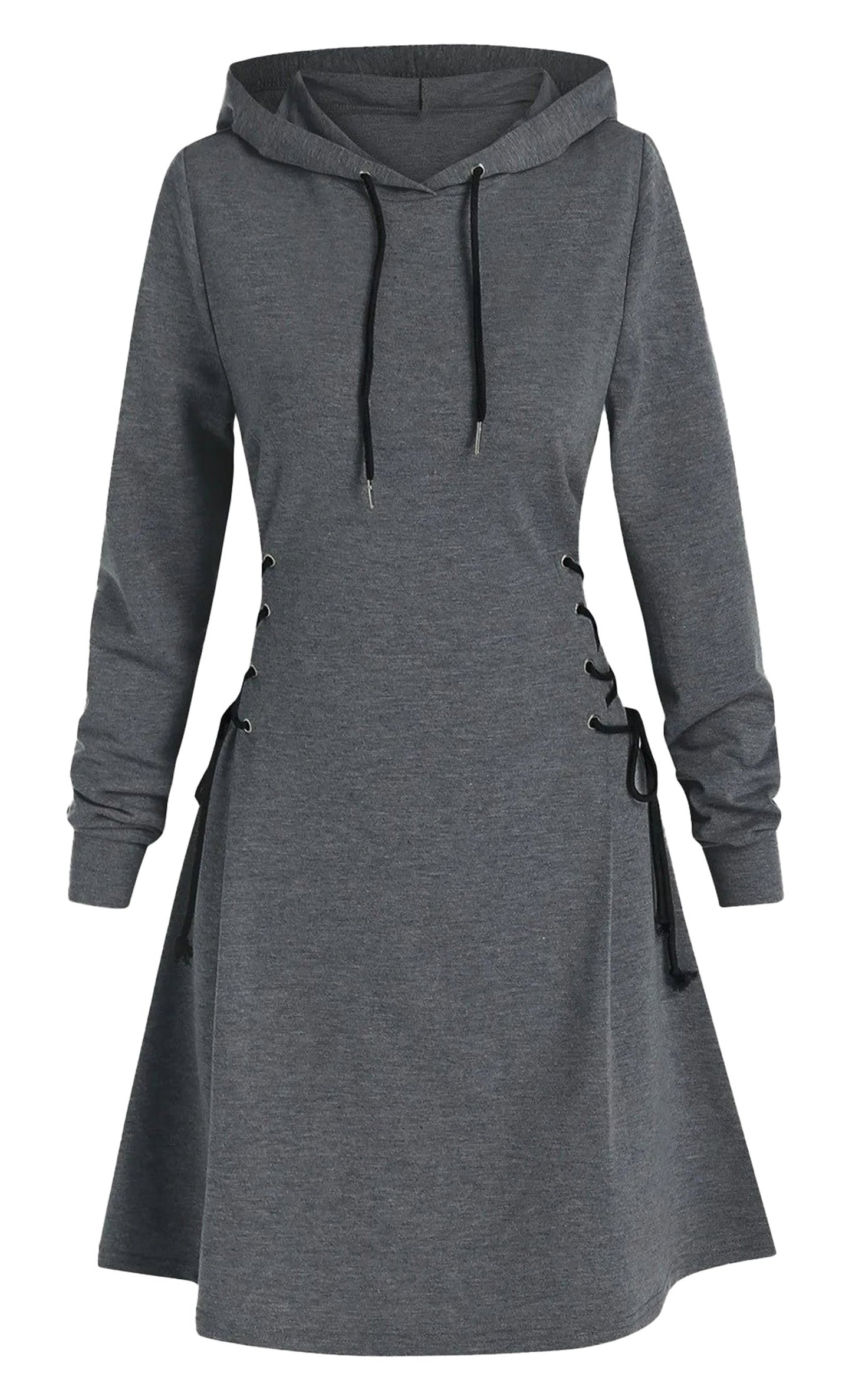 Womens Cinched Waist Hooded Sweatshirt