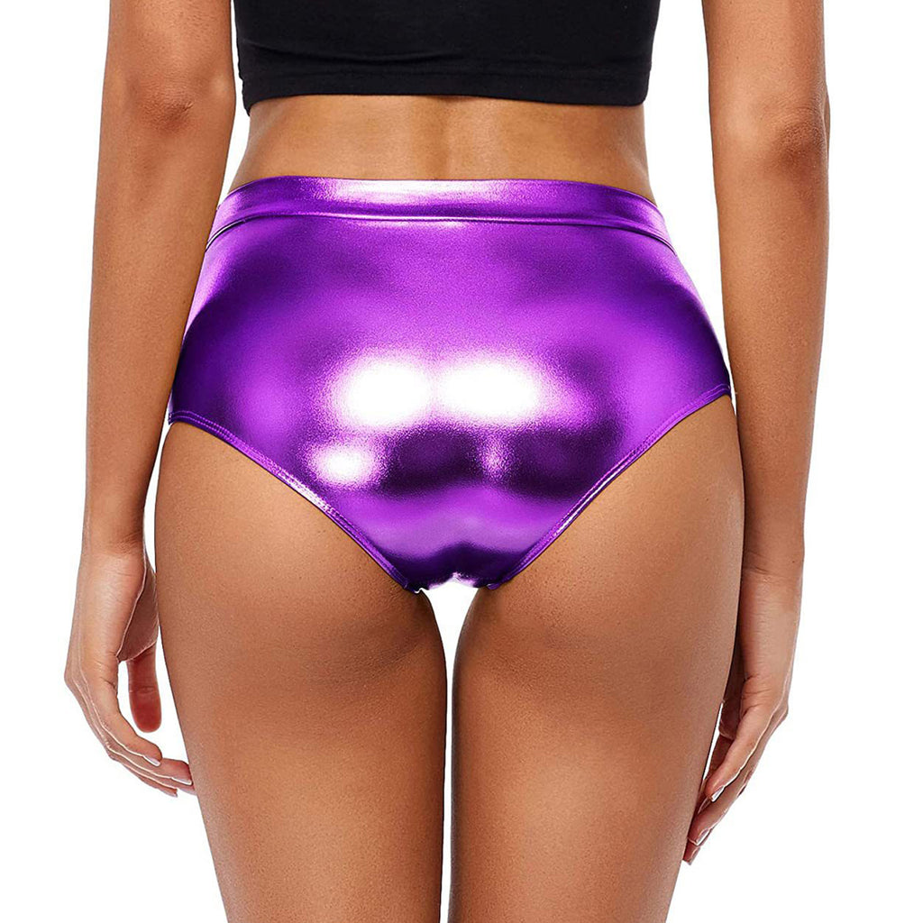 High-Waisted Shiny Booty Shorts
