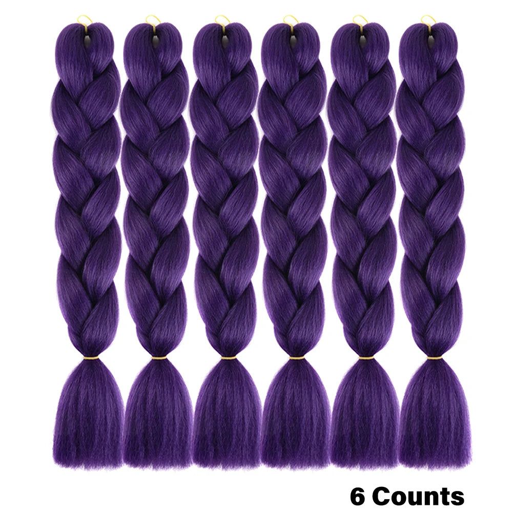 Ombre Crochet Braiding Hair Extensions