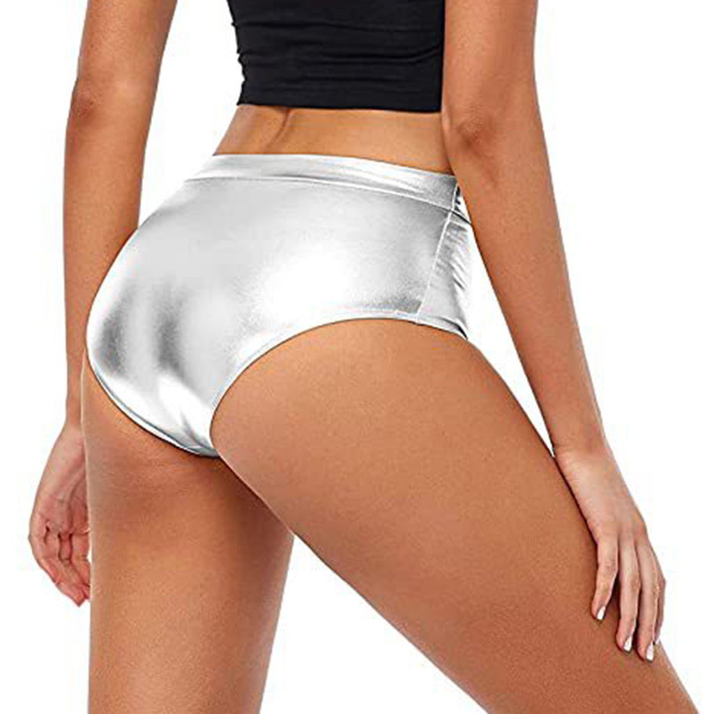 High-Waisted Shiny Booty Shorts