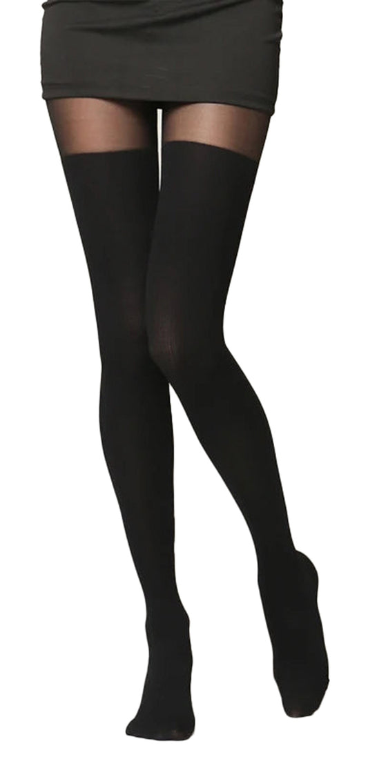 Faux Thigh High Tights For Women