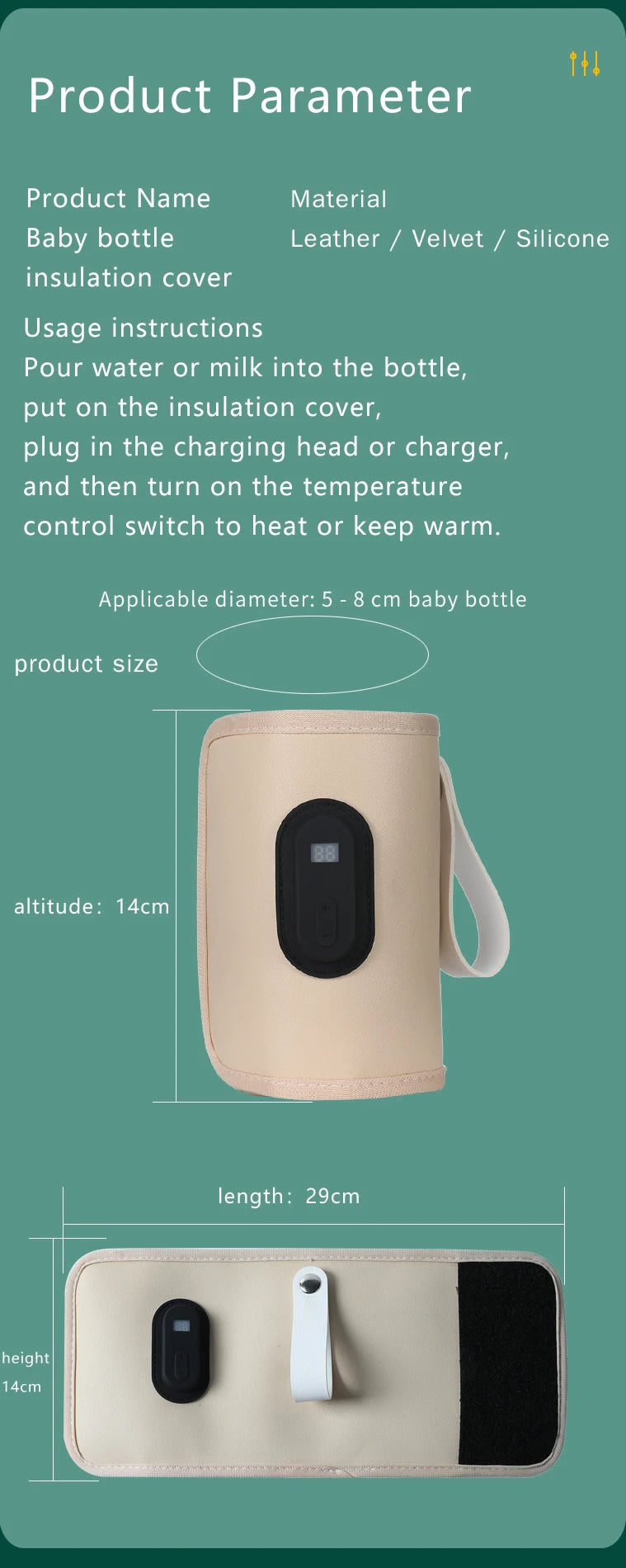 Portable USB Bottle Warmer
