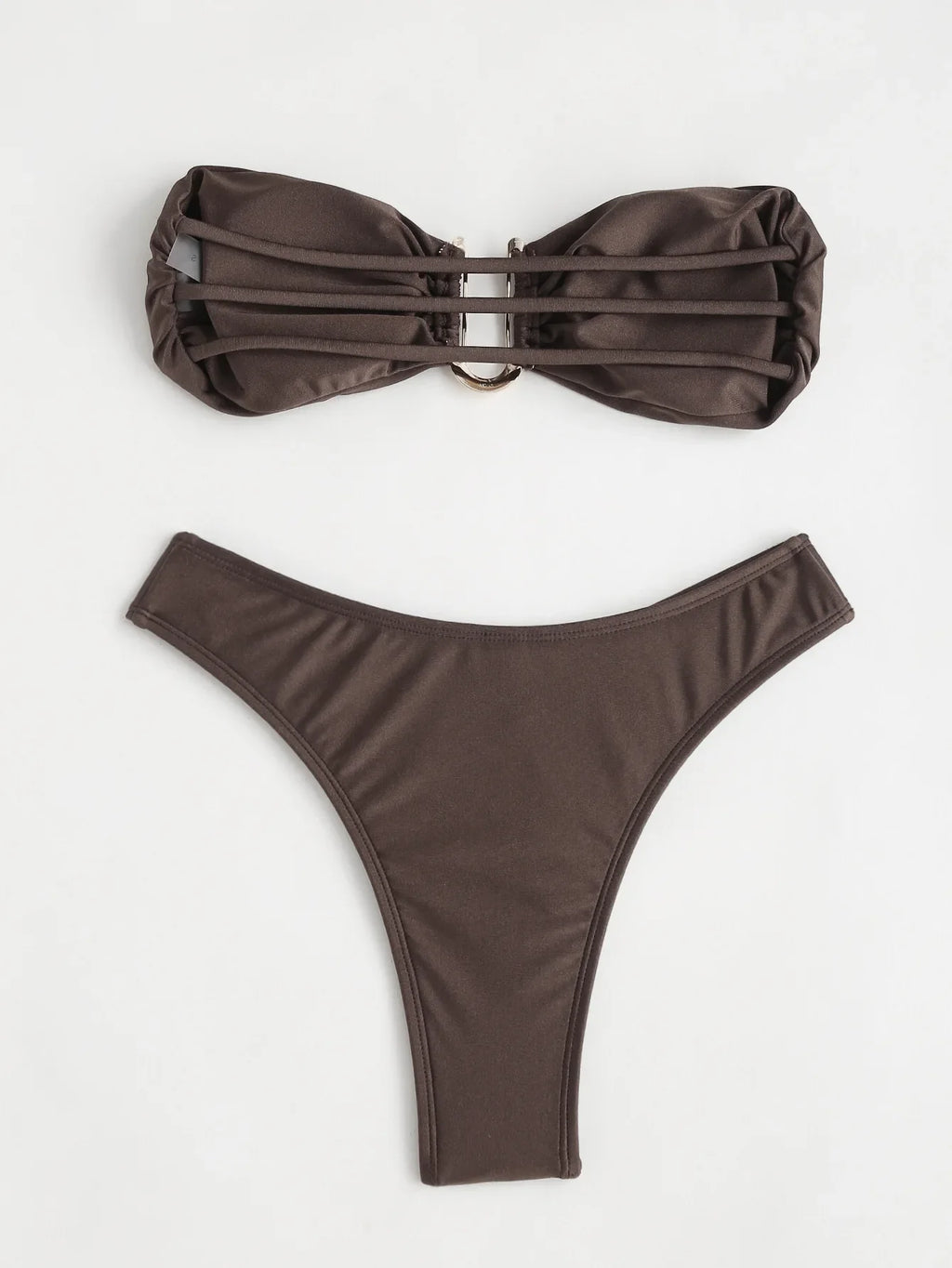 Bikini: Trendy High-Waisted Two-Piece