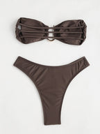 Bikini: Trendy High-Waisted Two-Piece