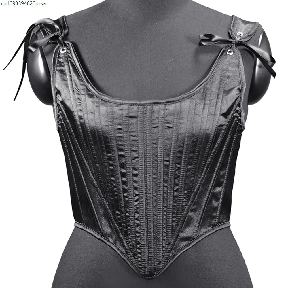 Womens Renaissance Corset Top Overbust Bustier