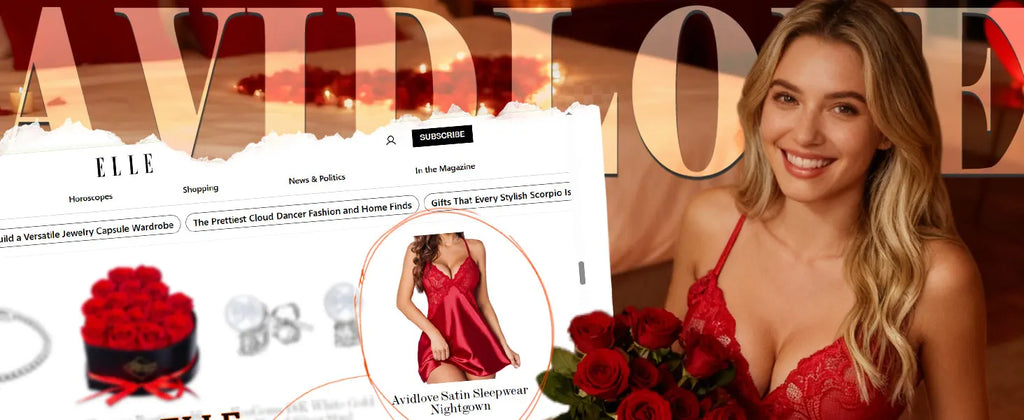 Babydoll Lingerie in Satin Red