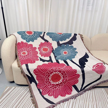 Japan Abstract Throw Blanket Stylish Decor