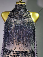 Rave Outfit with Fringe and Beading