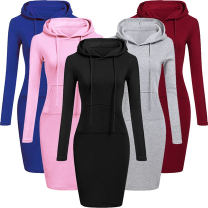 Hooded Dress For Women Autumn Collection