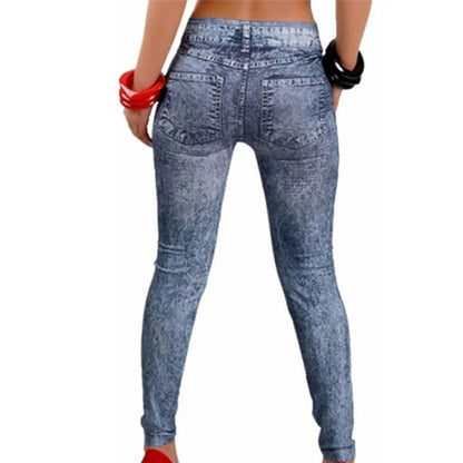 Plus Size Stretch Jean Leggings For Women