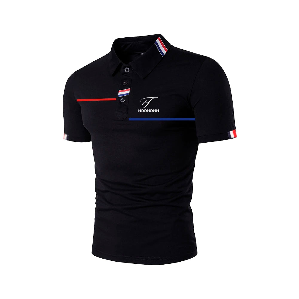 Mens Short Sleeve Polo Shirt Stylish Design