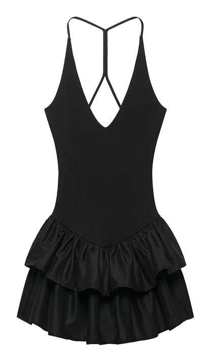 Deep V-Neck Sleeveless Mini Dress Collection