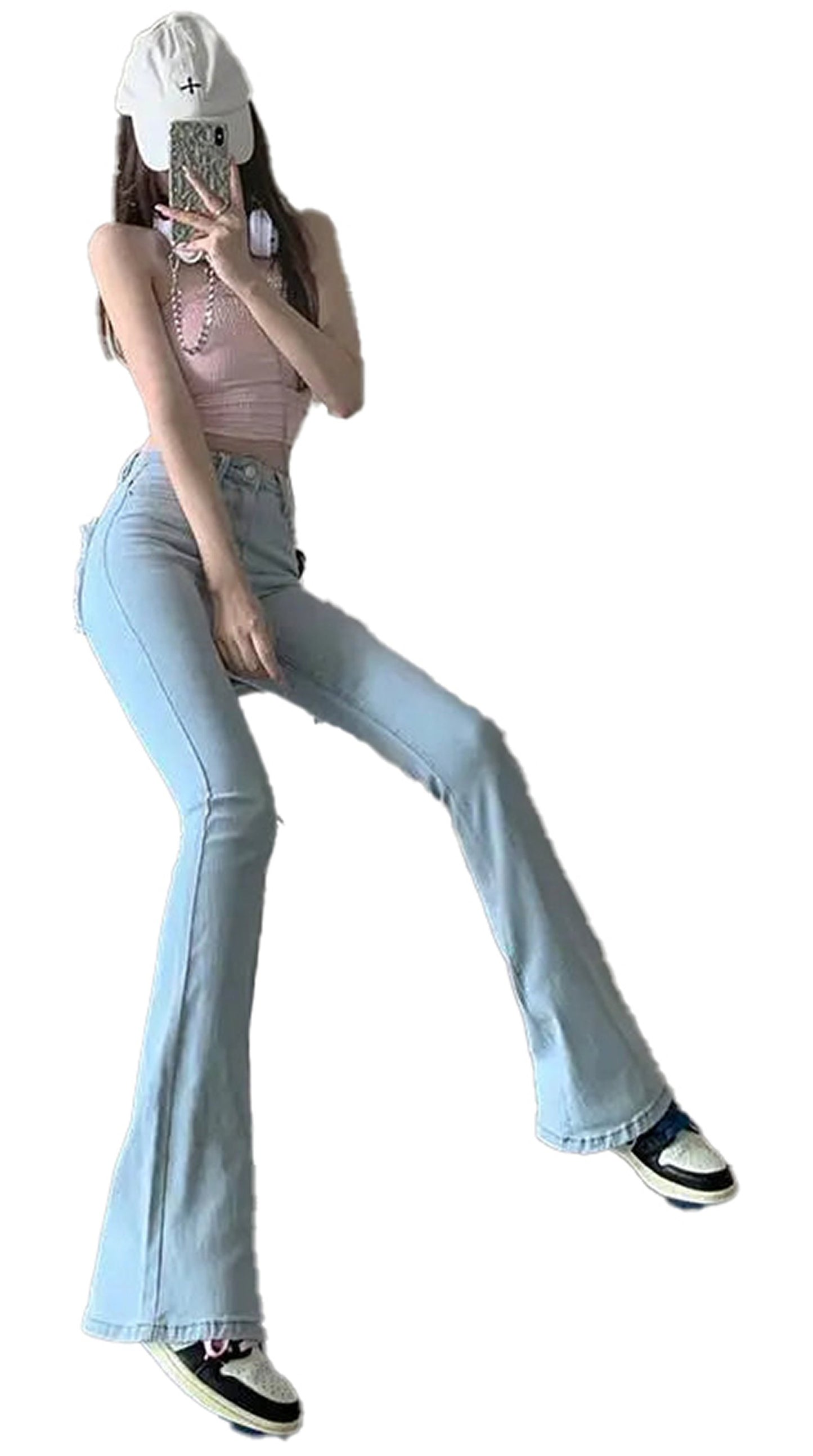 Slim Fit Heart Jeans For Women