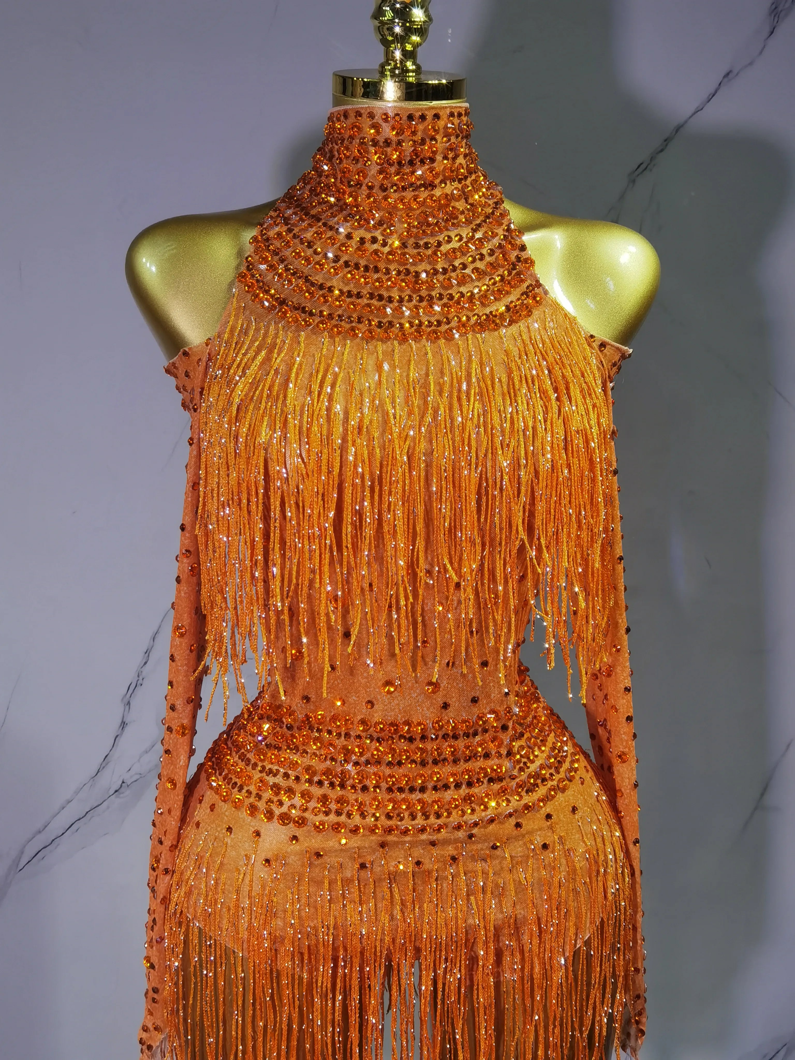 Rave Outfit with Fringe and Beading