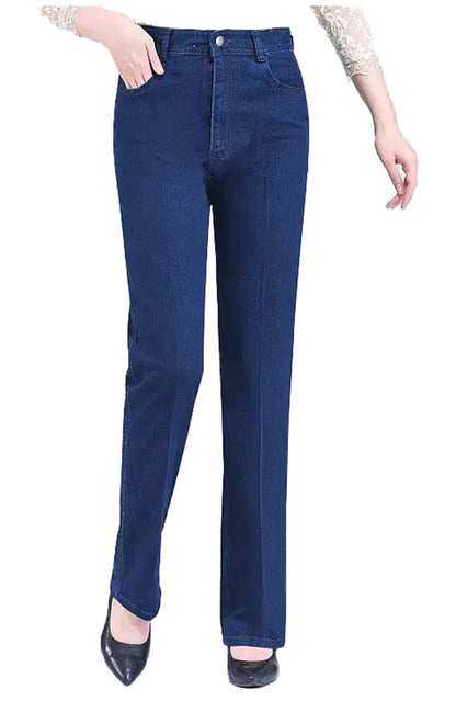 High Waist Middle Aged Womens Jeans