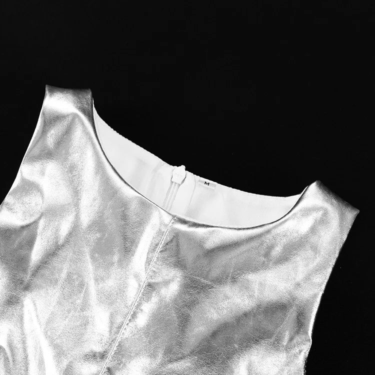Silver Fashion and Bodycon Dress