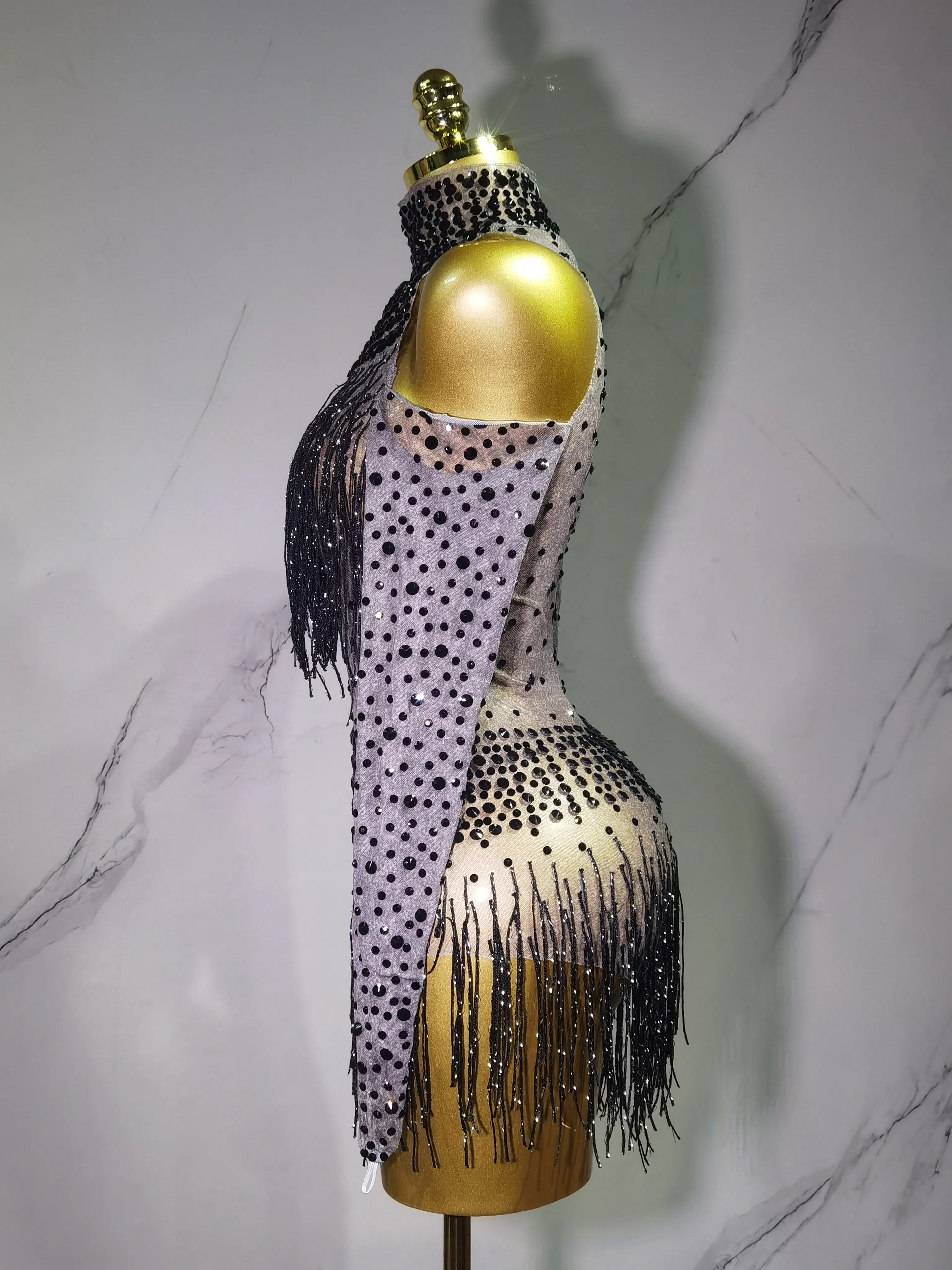 Rave Outfit with Fringe and Beading