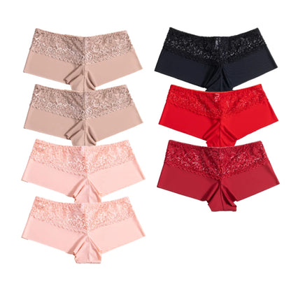 Womens Lace Boxer Panties Set 7PCS