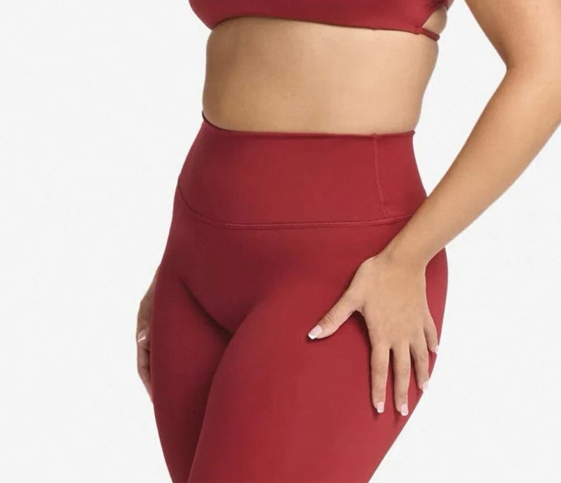 Crisscross Back Padded Sports Bra and High Waist Biker