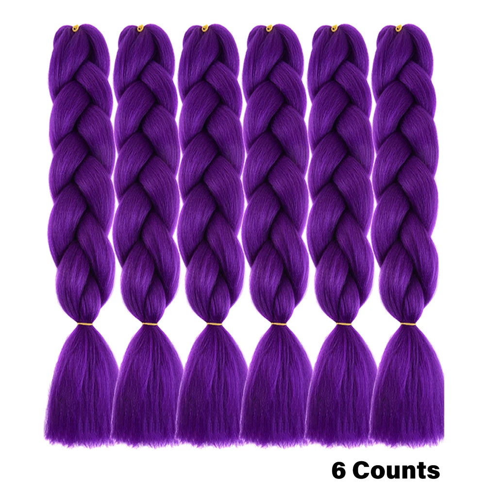 Ombre Crochet Braiding Hair Extensions