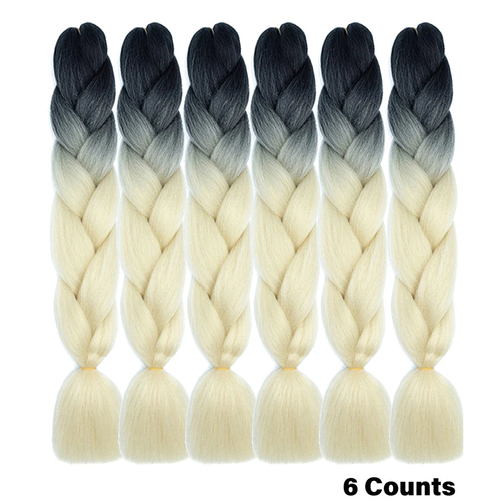 Ombre Crochet Braiding Hair Extensions
