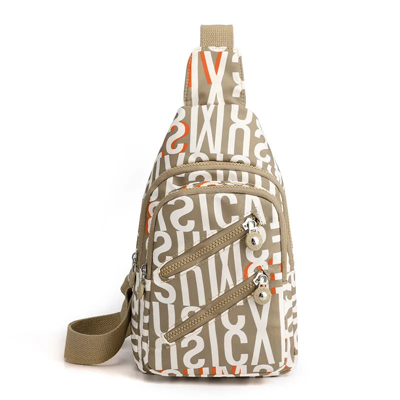 Nylon Sling Chest Bag For Women