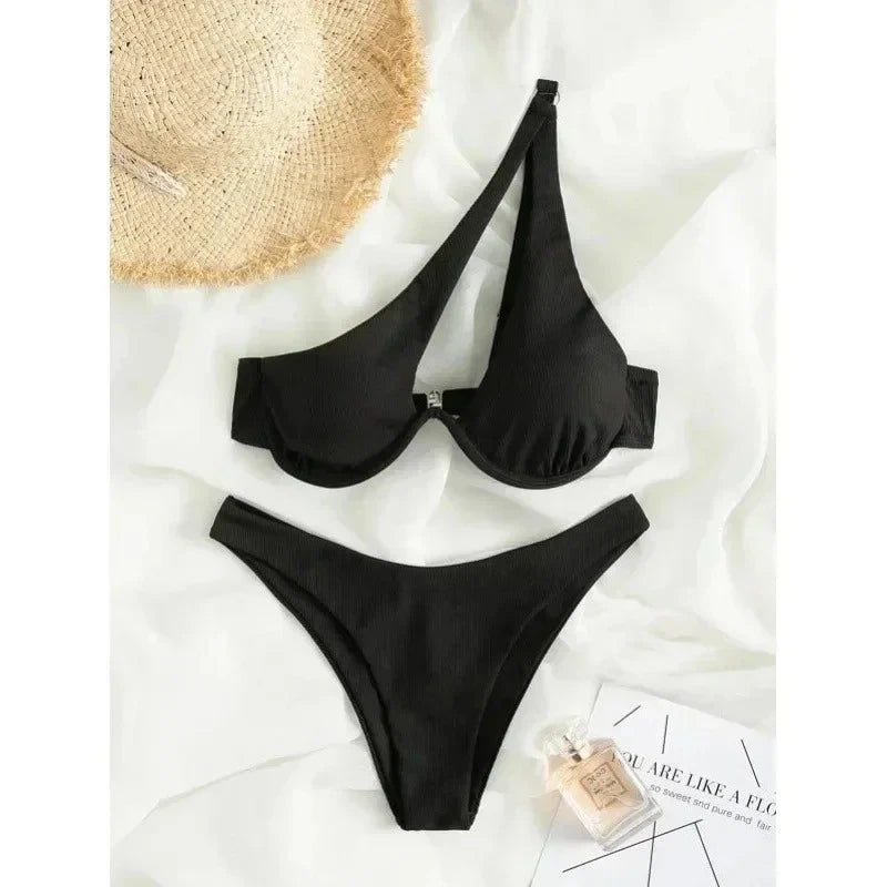 Two-Tone Bikini for Stylish Summer Looks