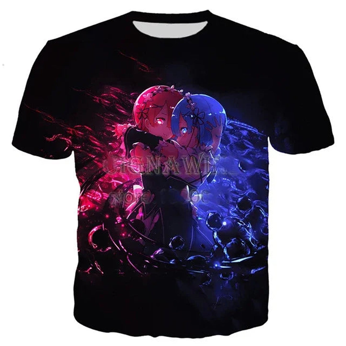 Anime Girl 3D Printed T-Shirt for Men & Women - Casual Harajuku