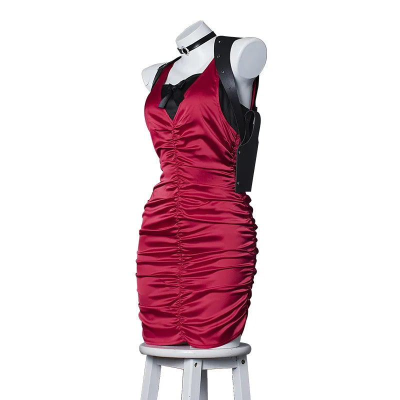 Cheongsam Dress with Elegant Gathered Design