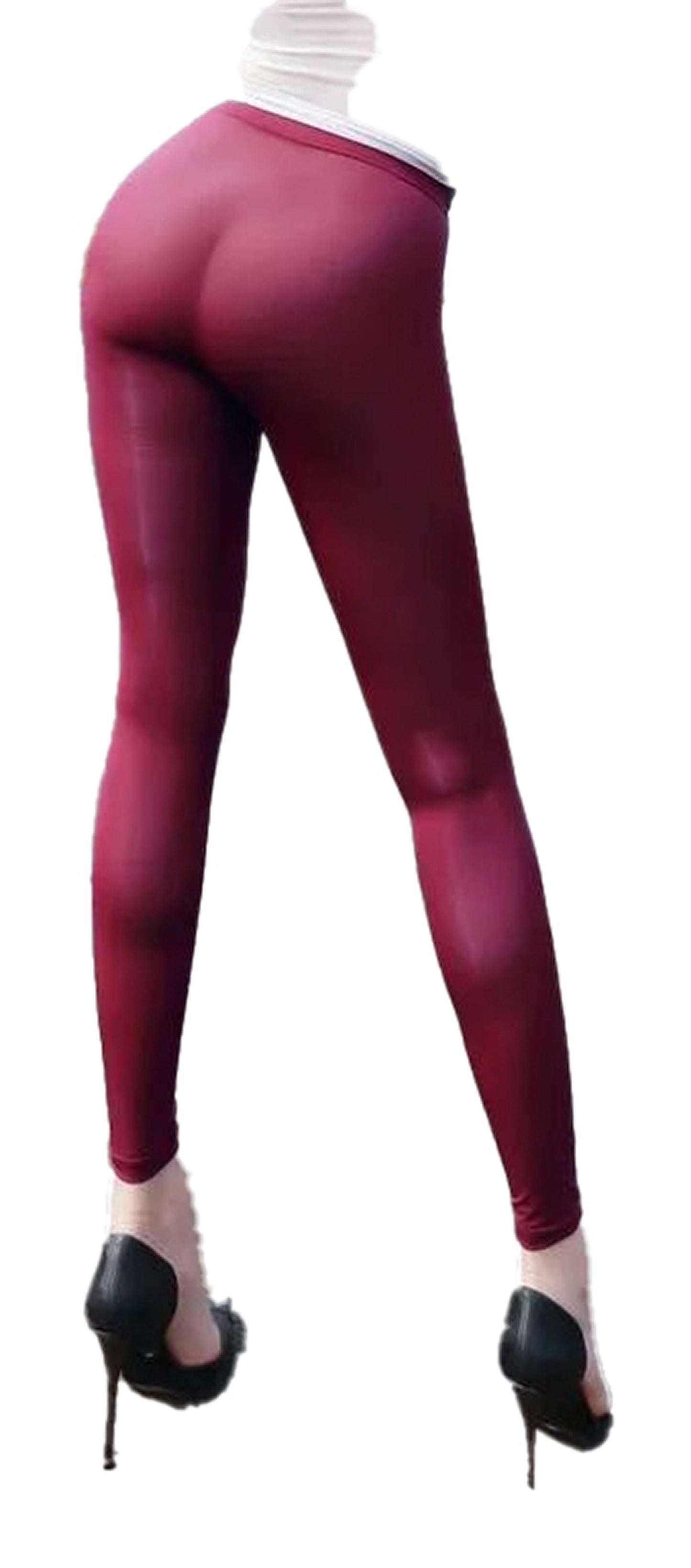 Sheer High Waist Pencil Pants Leggings