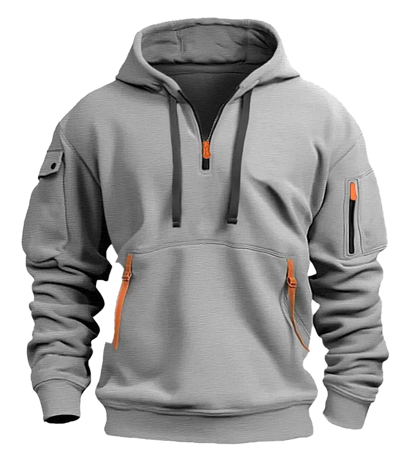 Mens Aesthetic Hoodies With Zip Pockets