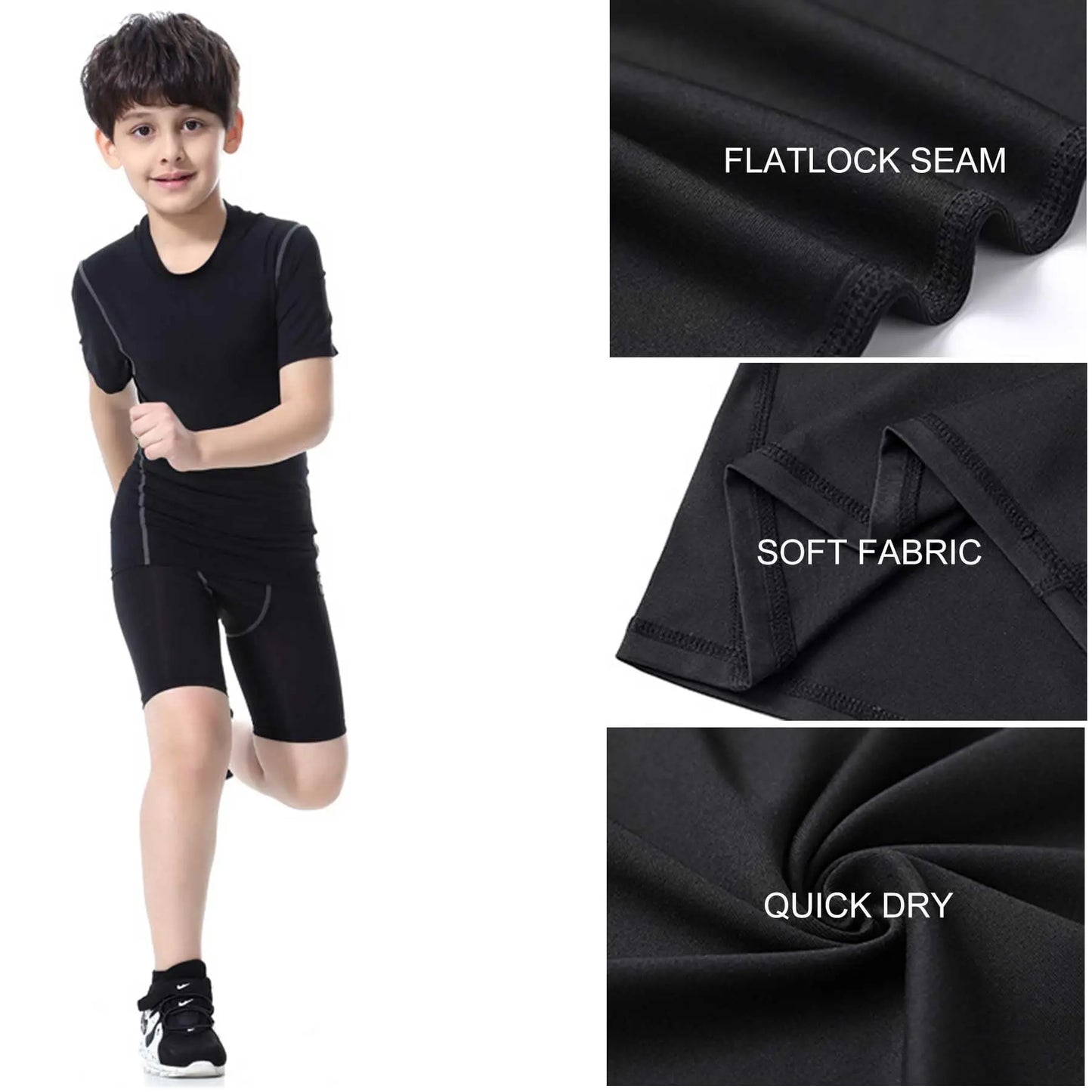 Boys Compression Shirt For Active Kids