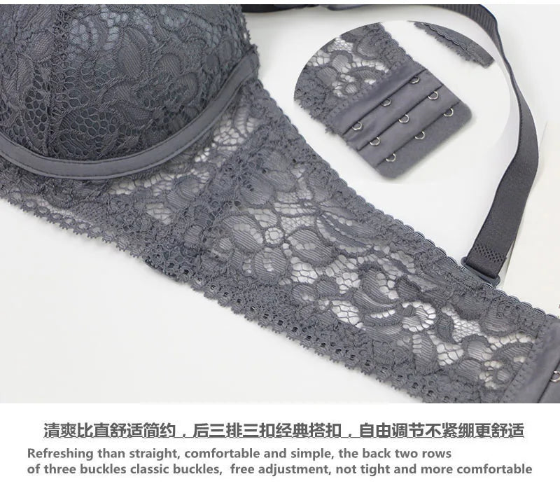 Underwire Bra with Lace for Elegance