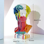 European Modern David Head Resin Art Sculpture